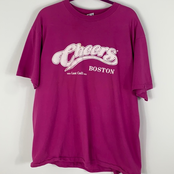 Vintage Cheers Last Call tee shirt purple size XL - Picture 1 of 7
